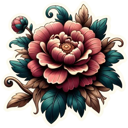 vintage flower png clip art collection