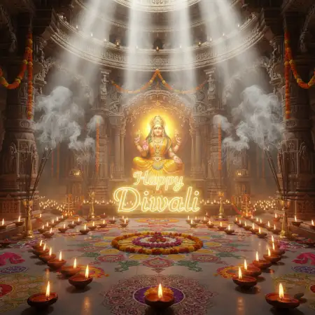 Vintage Style Happy Diwali Greetings 2025 Poster Design - Free Happy Diwali 2025 Download