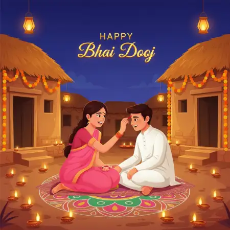 Viral Bhai Dooj Captions For Brother Sister Pictures 2025 - Free Bhai Dooj Download