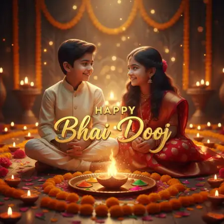 Viral Bhai Dooj Wishes For Whatsapp Facebook Reels - Free Bhai Dooj Download