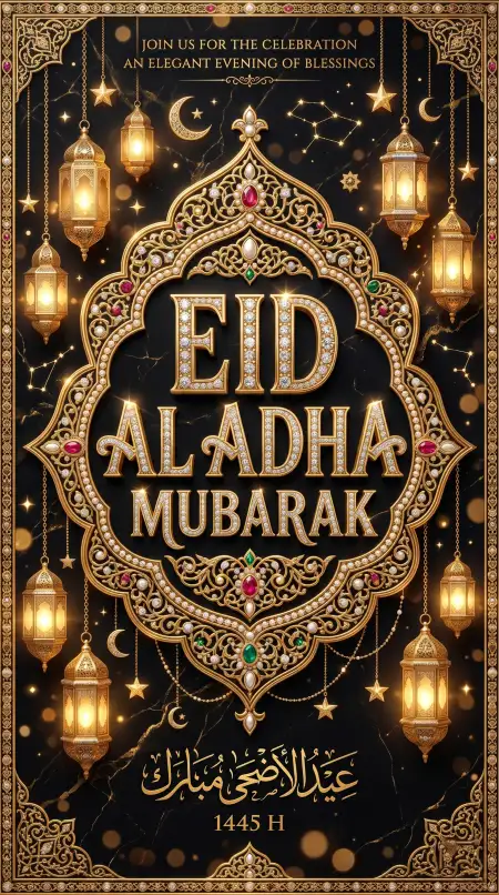 Viral Eid Al Adha Greeting Card For Whatsapp Status - Free Eid Al Adha Greeting Card 2026 Download