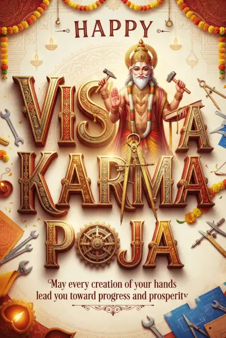 vishwakarma puja whatsapp wishes images 2026 - Vishwakarma Puja 2026 Greetings And Wishes 2 Hd