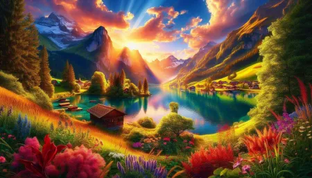 Vivid 4k Nature Landscape Wallpaper For Home And Office - Free Wall Download