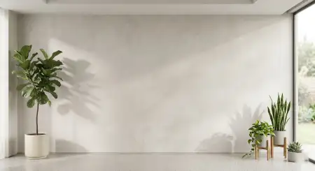 Free Wall Background With Indoor Plants Background Image Download