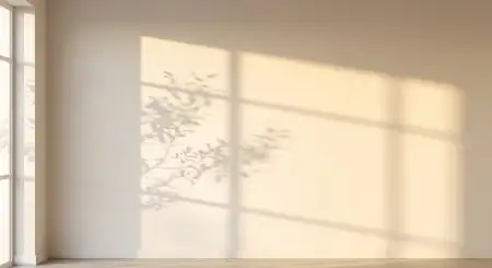wall background with sunlight effect