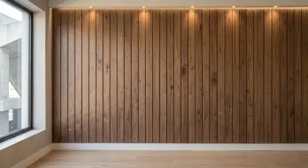 wall background with wooden panels