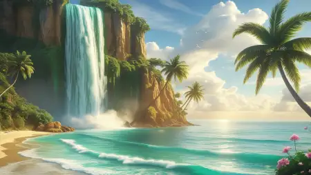 Waterfall Background For Green Screen - Free Waterfall Background Download