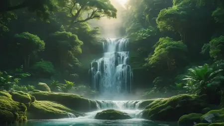 Waterfall Background For Mobile Wallpaper - Free Waterfall Background Download