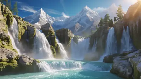 Waterfall Background For Photo Editing - Free Waterfall Background Download