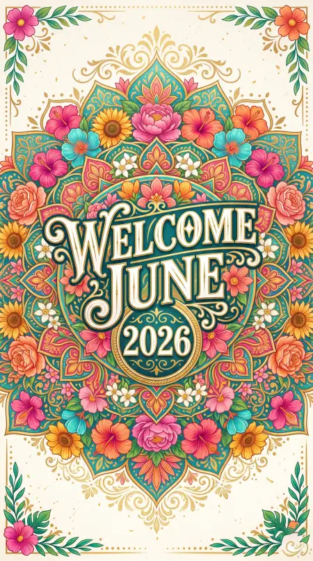 Welcome June 2026 Pinterest Viral Pin Design - Free Welcome June Download