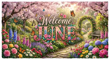 Welcome June 2026 Summer Theme Facebook Cover - Free Welcome June Download