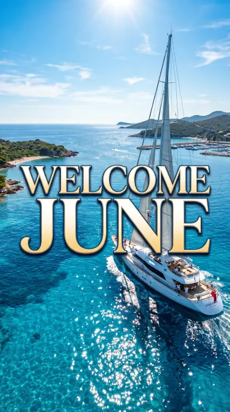 Welcome June Marketing Poster Design - Free Welcome June Download