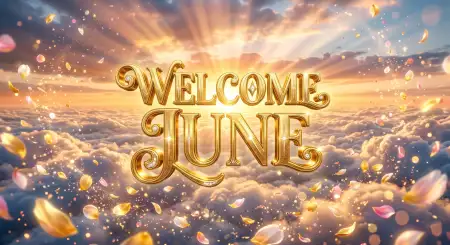 Welcome June Minimalist Background Images - Free Welcome June Download