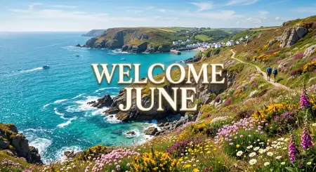 Welcome June Monthly Calendar Wallpaper - Free Welcome June Download