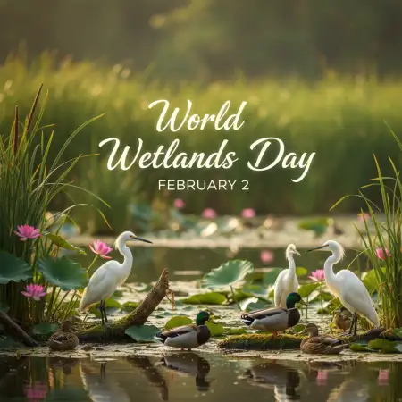 Wetlands And Migratory Birds - Free World Wetlands Day Download