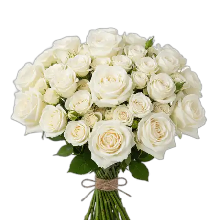 White Rose Bouquet Png Hd - Free Rose Bouquet Png Download