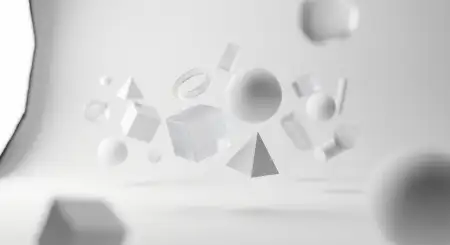white youtube thumbnail background with shapes