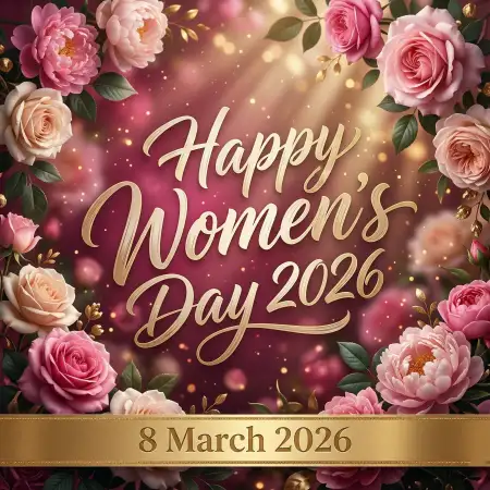 Womens Day 2026 Elegant Banner Design - Free Happy Womens Day 2026 Download