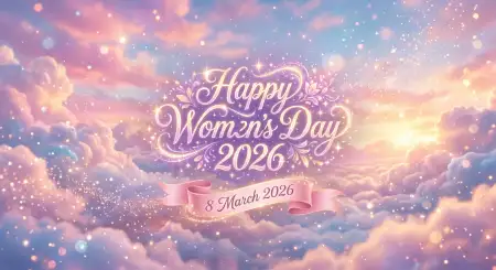 Womens Day 2026 Greeting Card Background - Free Happy Womens Day 2026 Download