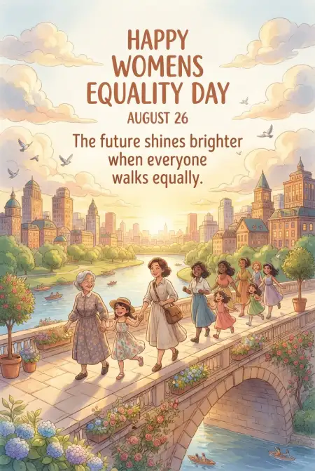 Womens Equality Day 2026 Equal Rights Poster - Free American Womens Equality Day 2026 Download