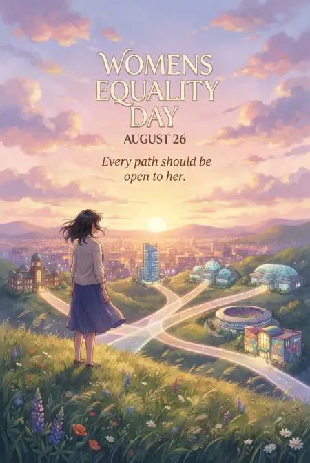 Womens Equality Day 2026 Event Banner - Free American Womens Equality Day 2026 Download