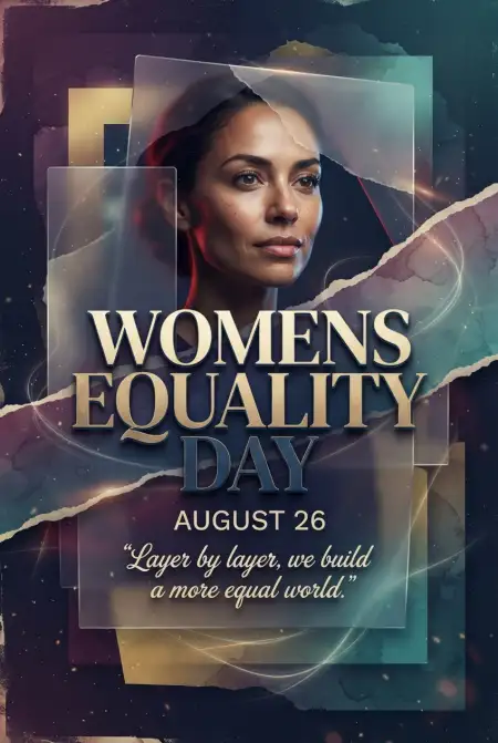 Womens Equality Day 2026 Flyer Design - Free American Womens Equality Day 2026 Download