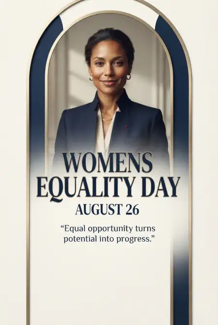 Womens Equality Day 2026 Template - Free American Womens Equality Day 2026 Download