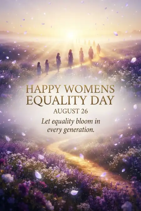 Womens Equality Day 2026 Whatsapp Wishes - Free American Womens Equality Day 2026 Download