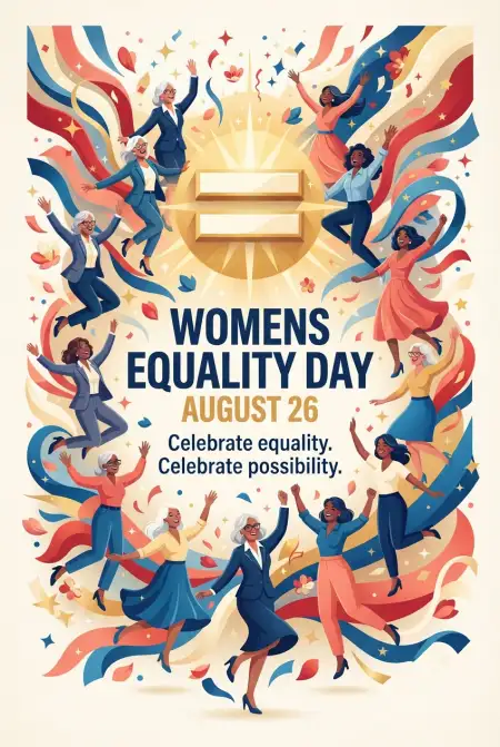 Womens Equality Day 2026 Wishes Usa - Free American Womens Equality Day 2026 Download