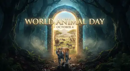 world animal day 3d animal illustration 2026 - World Photography Day 2026 Photography Illustration