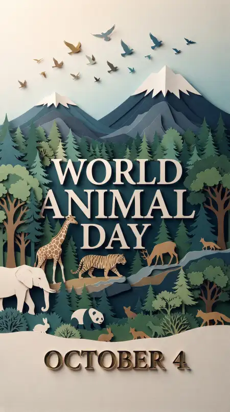 world animal day animal silhouette png 2026 - World Animal Day 2026