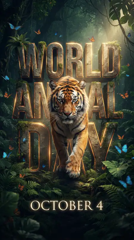 world animal day creative poster 2026 - World Animal Day 2026