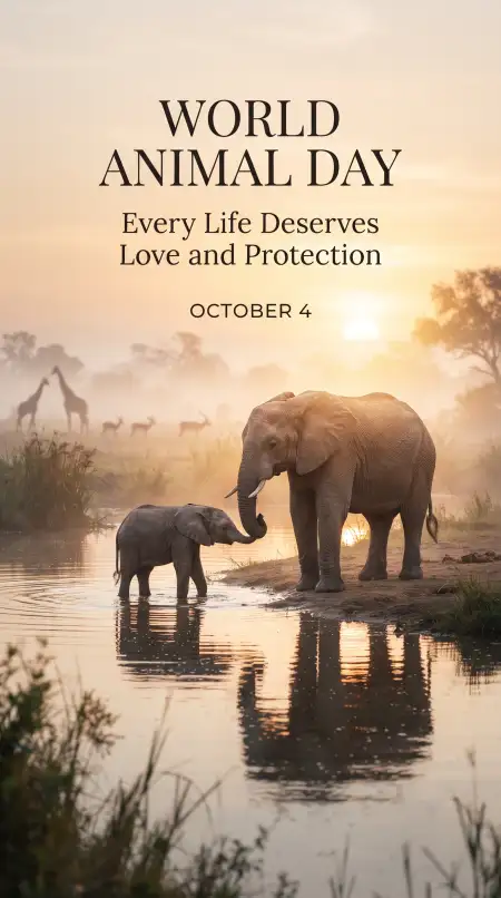 world animal day deer images 2026 - World Animal Day 2026