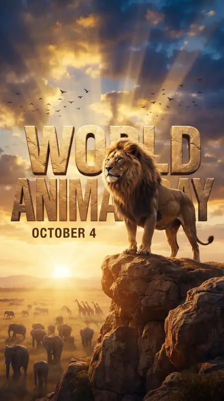 world animal day drawing for kids 2026 - World Animal Day 2026