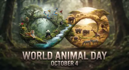 world animal day wildlife background 2026 - World Animal Day 2026