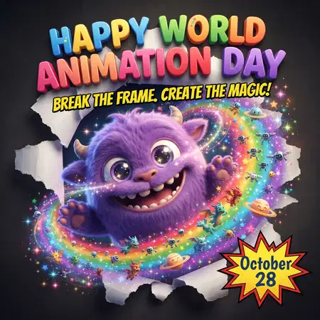 world animation day 2026 3d cartoon characters