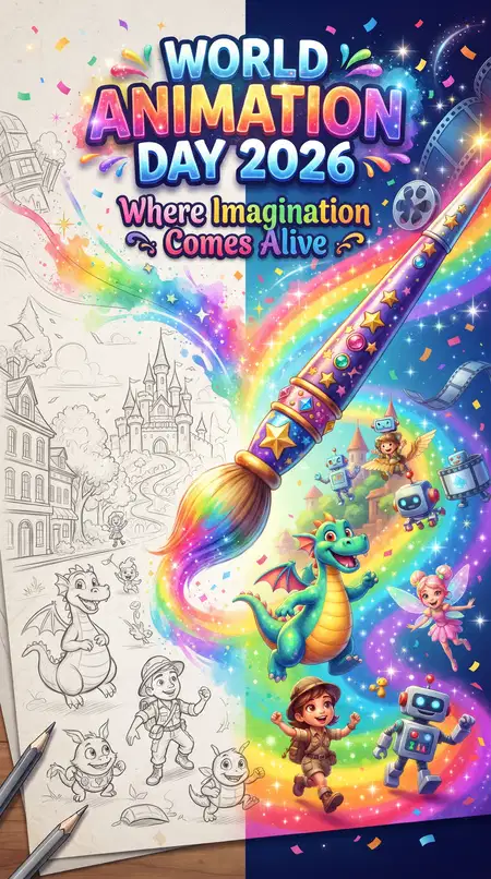 world animation day 2026 creative drawing ideas
