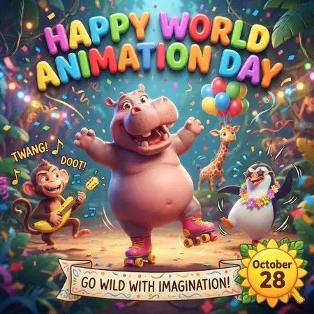 world animation day 2026 funny animal characters
