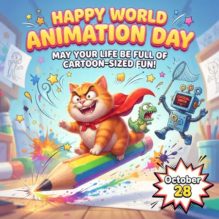 World Animation Day 2026 Greetings - World Animation Day 2026