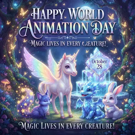 world animation day 2026 magical animal characters