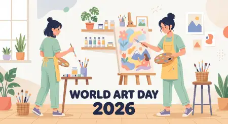 Free World Art Day 2026 Instagram Post Ideas 2 Image Download