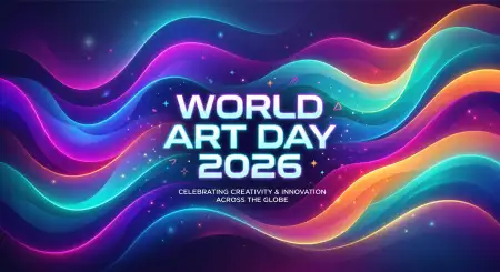 World Art Day 2026 Png - Free World Art Day 2026 Wishes Download