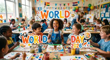 World Art Day 2026 Poster Making Ideas - Free World Art Day 2026 Wishes Download