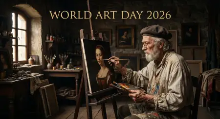 World Art Day 2026 Transparent Images - Free World Art Day 2026 Wishes Download