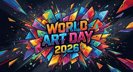 Free World Art Day Background Png Image Download