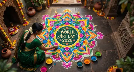 World Art Day Celebration In India - Free World Art Day 2026 Wishes Download