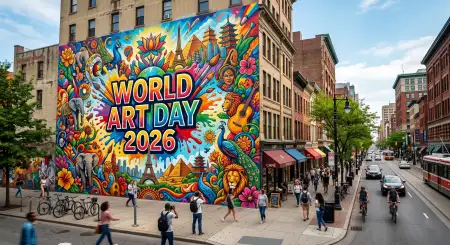 World Art Day Celebration Worldwide 2026 - Free World Art Day 2026 Wishes Download