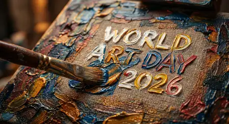 World Art Day Creative Templates Free Download - Free World Art Day 2026 Wishes Download