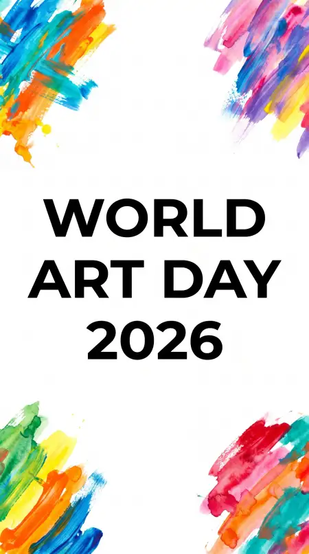 Free World Art Day For Artists 2026 Image Download