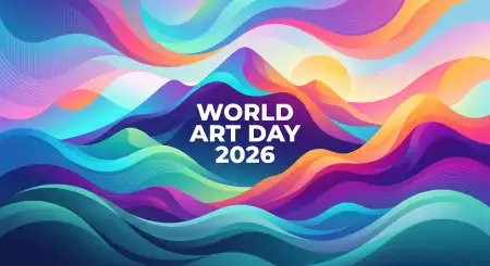 Free World Art Day Quotes For Instagram 2026 2 Image Download